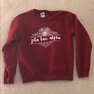 Zeta Tau Alpha crew sweatshirt ZTA